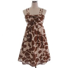 MARC by MARC JACOBS Cami Dress, Brown, Cotton, Size 4, Medium 