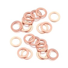 30 PCS Oil Drain Plug Gasket, 14mm Copper Crush Washer Seal Replacement, 30PCS