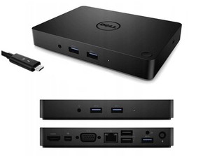 Dell WD15 K17A Docking Station USB-C 4K HDMI Latitude XPS Precision NO ALIMENTAT