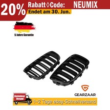 Nieren Grill Frontgrill kompatibel mit BMW 1er F21 2011-2014 Gl�nzend Schwarz
