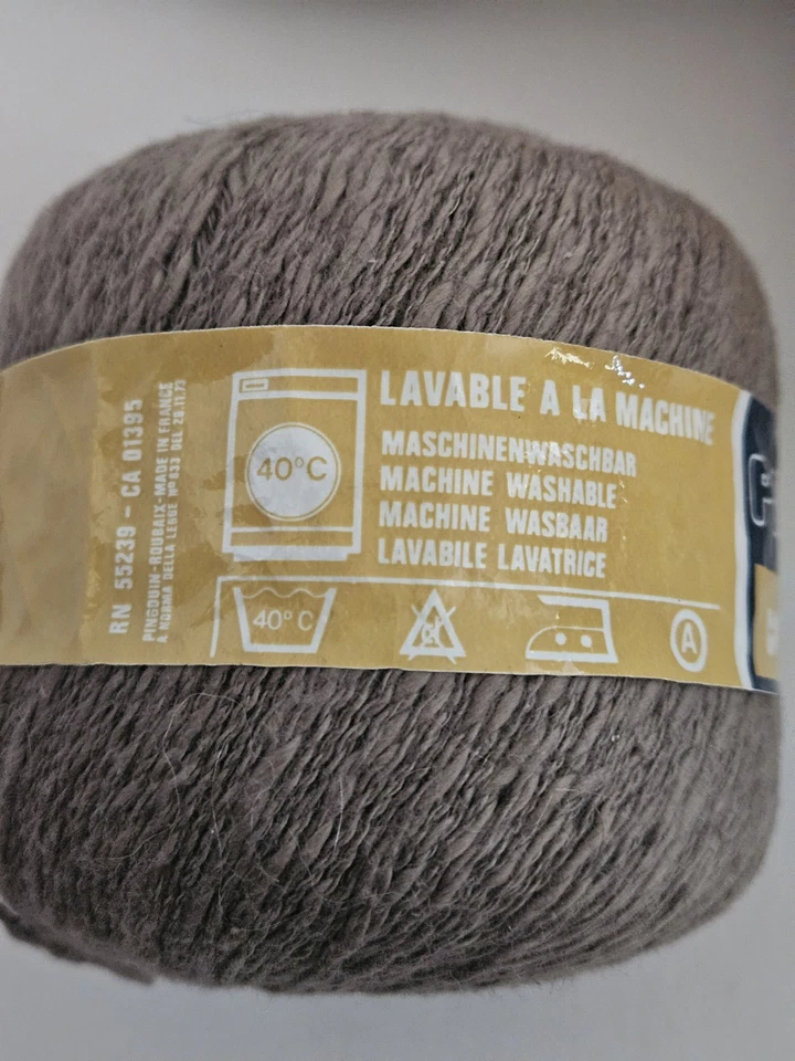 Lote De Colección Pungouin De 4: 1 Lana, 1 Lana Y Algodón 2 Viscosa Gris Blanco Plata Foto 4 de 4