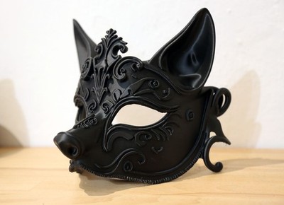 Bio PLA Fuchs Maske - 3D Druck mit Dekor | Leicht und umweltfreundlich
