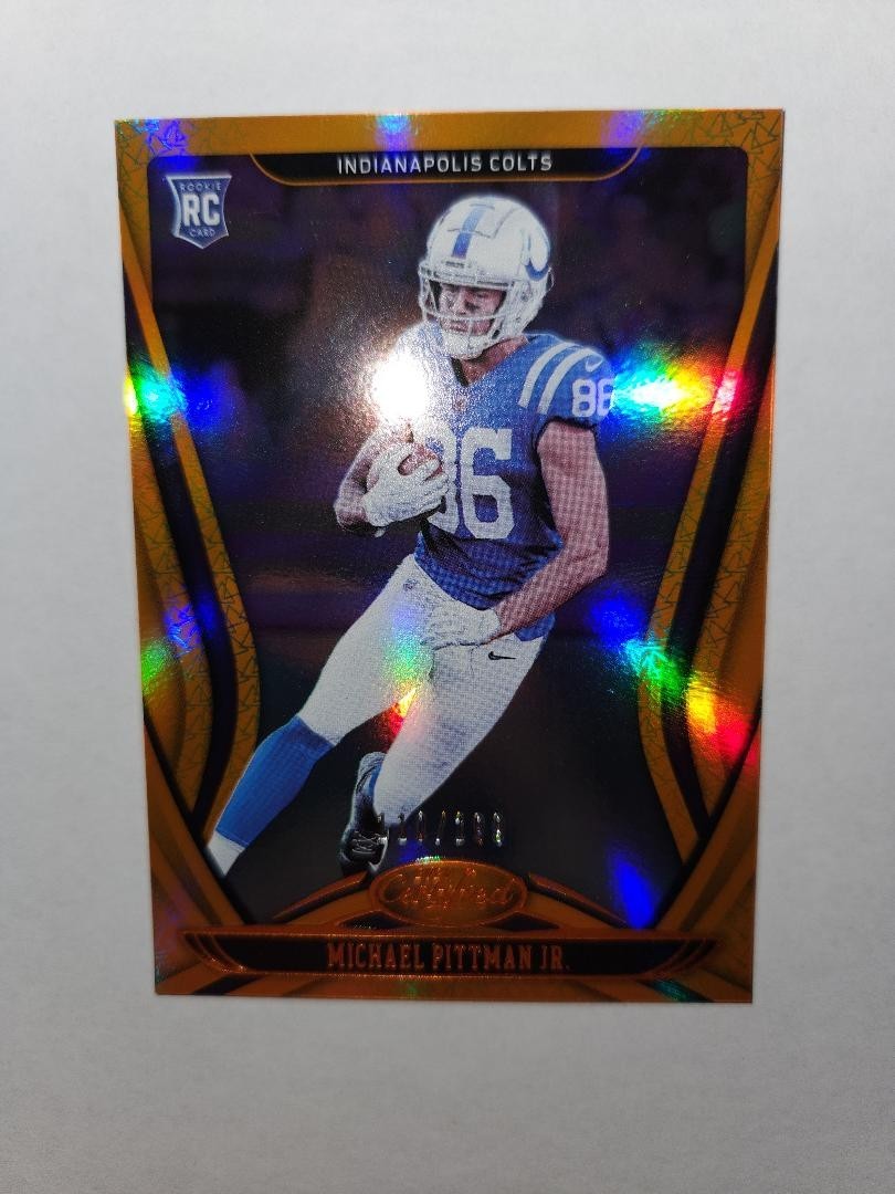 2020 Panini Certified - Rookies Michael Pittman Jr. #122 Mirror Orange /199 (RC)