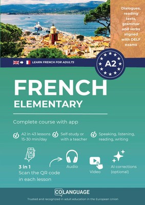 Learn French A2 elementary: complete course with app | Colanguage Academy | Buch