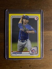 2020 Bowman Briam Campusano Yellow Refractor 1/75 New York Mets