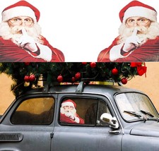 2PCS Christmas Car Rear Window Sticker, PVC self-Adhesive Size: 12 x 12 inches
