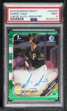 2019 Bowman Draft Chrome Pick Green Refractor 67/99 Sammy Siani PSA 9 Auto 0c3e