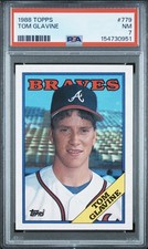 1988 Topps Tom Glavine #779 Atlanta Braves RC Rookie PSA 7 NM!