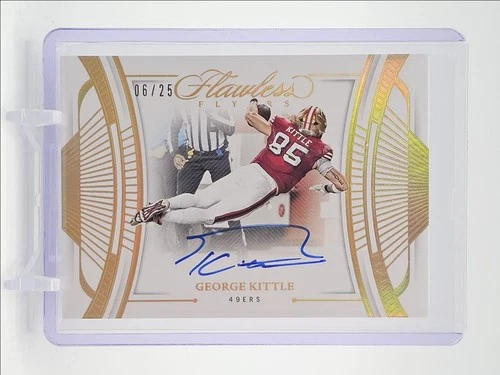 GEORGE KITTLE 2024-25 FLAWLESS FLYERS AUTOGRAPH 49ERS AUTO /25 Q2323