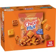 Chex Mix Cheddar Snack Mix, Single Serve Snac...