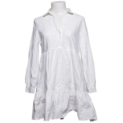 Zara, Blusenkleid, Größe: S, Weiß, Baumwolle, Einfarbig, Damen #Buj