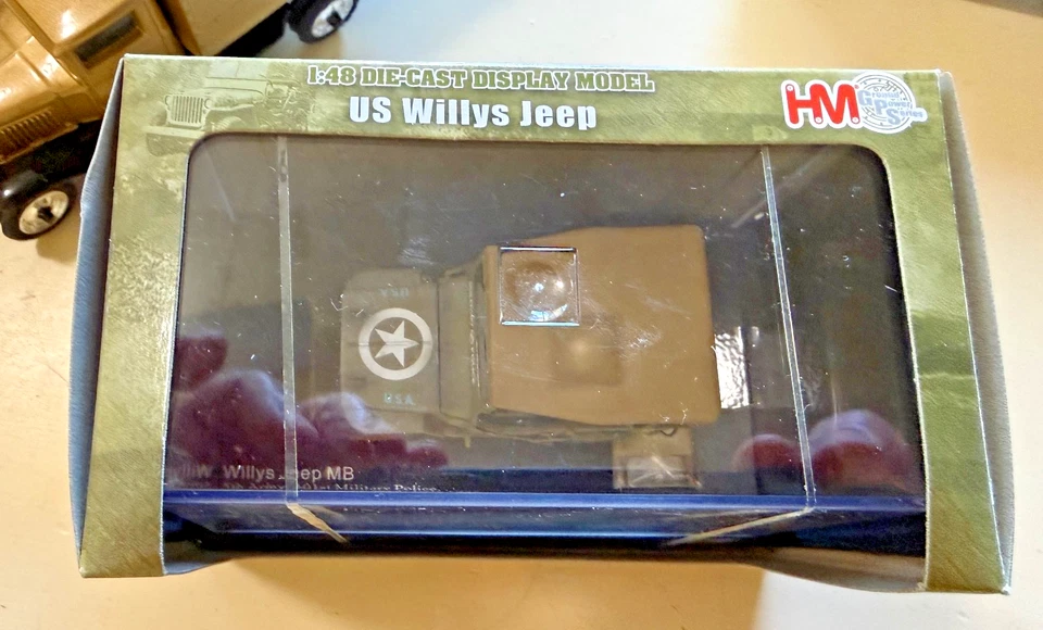 NOS/Hobby Master 1:48 U.S. Willys Jeep MB-5th Army 101st MP-Italy 1945- MIB-C10 - Image 4 of 4