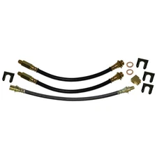 Rubber Brake Hose Kit Front Drum Brakes 1968 Chevrolet Camaro Chevy II 2pc