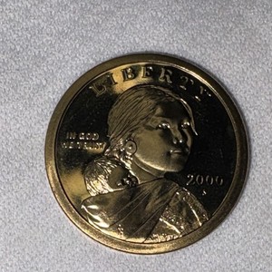 2000-P Native American $1 Sacagawea Dollar Coin, Business Strike Philadelphia