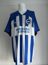 Brighton & Hove Albion FC Nike 2023 2024 Blue White Home Football Shirt Size 3XL
