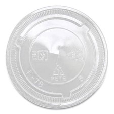 PET Lids, X Straw Hole, Fits 8 oz to 10 oz Cold Cups, Plastic, Clear, 1,000/Cart