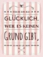 Holzschild 40X30 Cm Heute Bin Ich GlüCklich Deko Schild Deko Geschenk Schild
