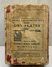 1890  1895 EASTMAN KODAK CO. SEED DRYPLATES SEALED BOX Rochester NY 19th century