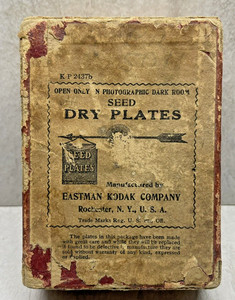 1890–1895 EASTMAN KODAK CO. SEED DRYPLATES SEALED BOX Rochester NY 19th century