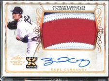 2020 Leaf Trinity - Patch Autographs Bronze #PA-BC1 Burl Carraway