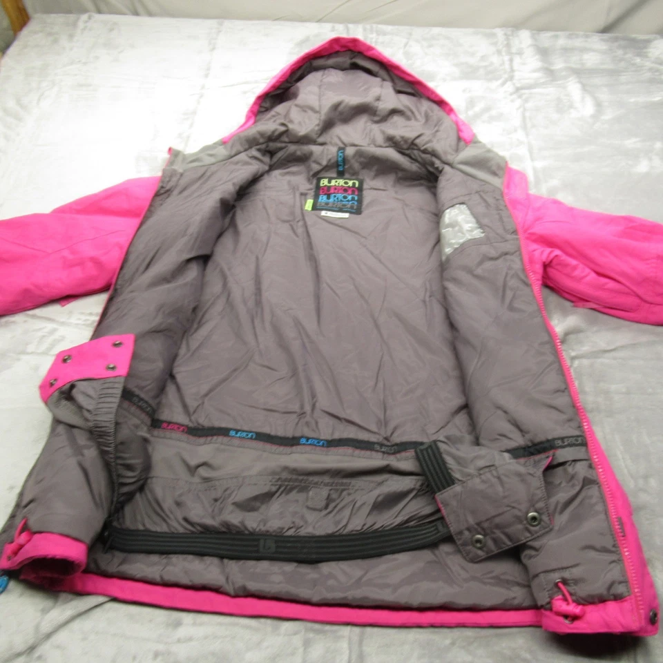 Burton Jacket Womens Medium Pink Dryride Hooded Waterproof Snowboard WB Method - Image 3 of 4