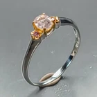 Jewelry gemstone Natural Tourmaline Ring 925 Sterling Silver Size 8 /R471683