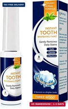 Brush-On Tooth Whitening Paint - Instant White Teeth, Safe Gentle Whitening fo