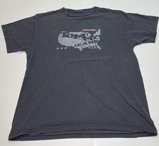 Vintage 90s Tommy Jeans USA T Shirt Made In USA Faded Graphic Mens M