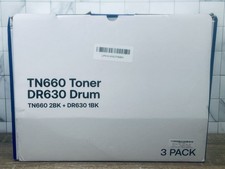 3PK Black TN660 Toner  1PK DR630 Drum Unit for Brother HL-L2300D 2320D L2340DW