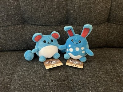 2019 Pokemon Fit Marill & Azumarill - MINT - RARE BROWN JPN TAGS! Sitting Cuties