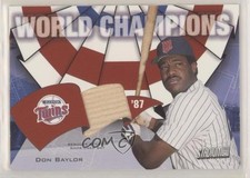 2002 Topps Stadium Club World Champions Relics Don Baylor #WC-DB 0wq
