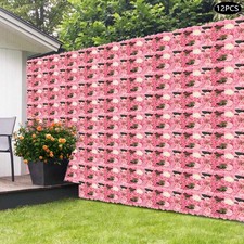 12pcs 3D Artificial Flower Wall Panel Silk Rose Mat for Wedding Backdrop 38 38cm