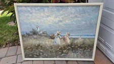Vintage Marie Chalot Impressionist Painting 