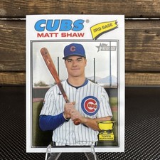 Topps Heritage 2026 Matt Shaw Topps  All-Star Rookie #299 Cubs MLB Baseball Card