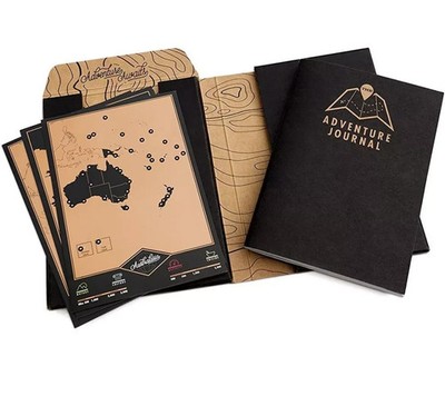 Luckies Of London Adventure Journal - Schwarz - Adventure Notebook - Rubbelkarte