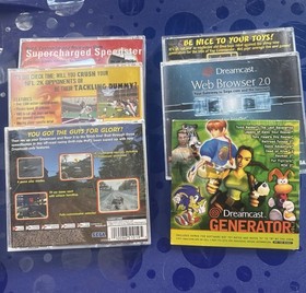 Sega Dreamcast Console, Lot Includes Controller Memory Card And Games No Av Cord