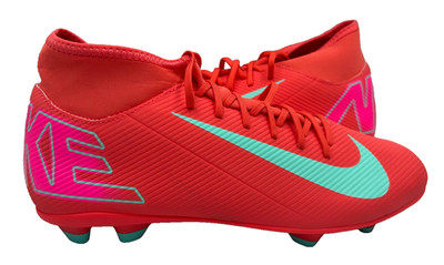 Nike Men's Mercurial Superfly 10 Lace Up Soccer Cleats Red Size:10 151D