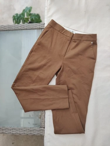 Max Mara women's brown length 7/8 Classic trousers Bottom UK 4