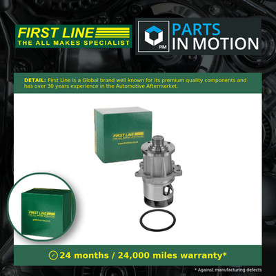 Water Pump fits BMW 318 E30 1.8 87 to 94 Coolant Firstline 11511715292 Quality