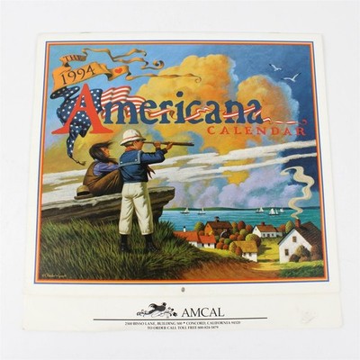 Vintage 1994 Der Americana Kalender Entworfen Von Charles Wysocki