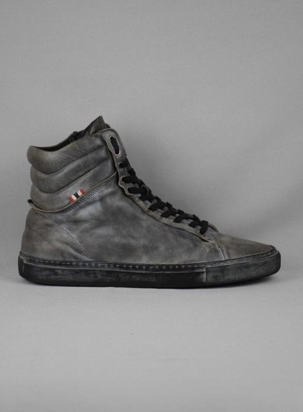 Men Napapijri Boots Grey Leather 44