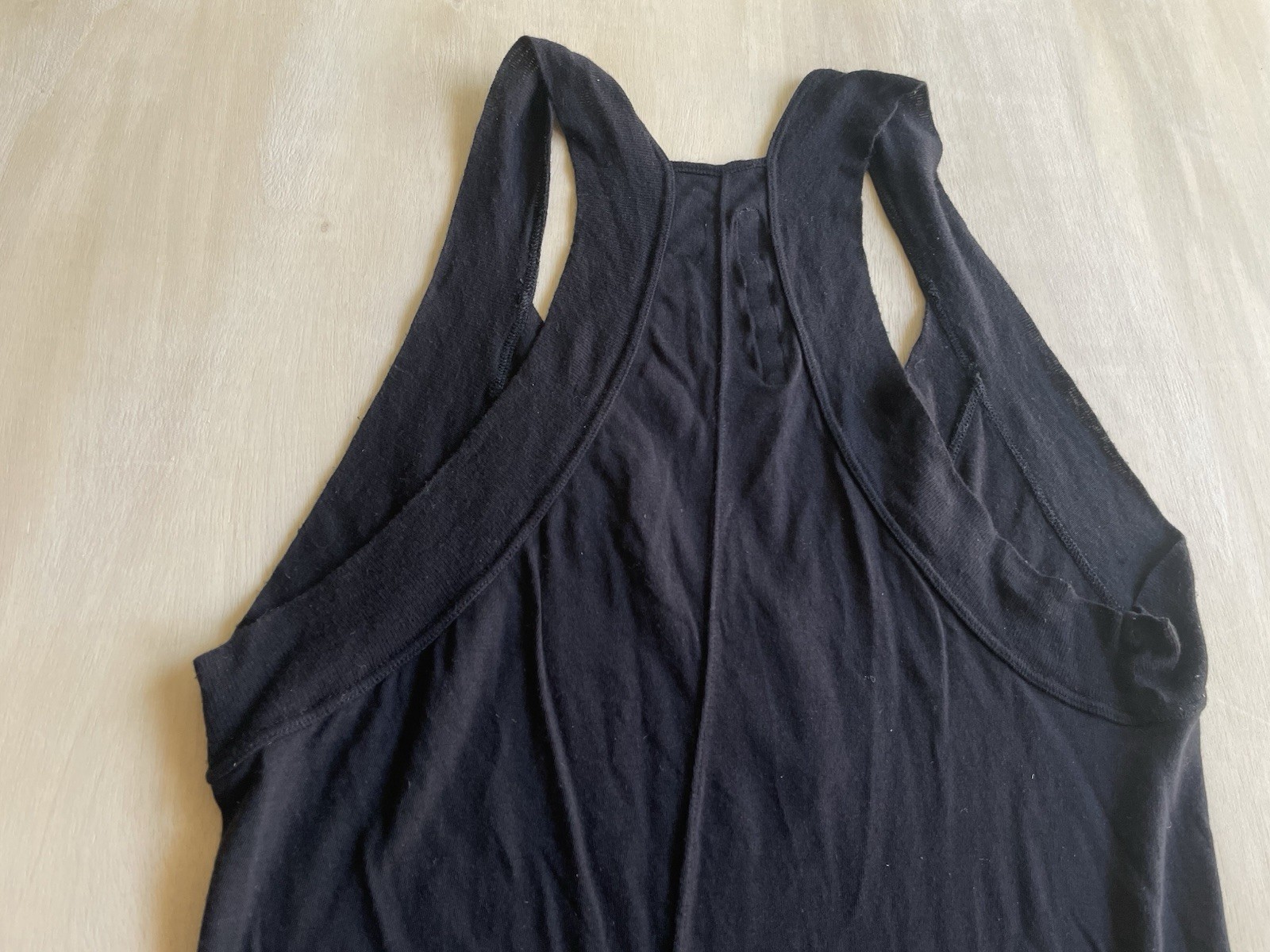 Rick Owens Lilies black racerback tank top