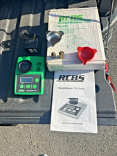 RCBS range master 750 powder scale with both weights works With Box & Manual