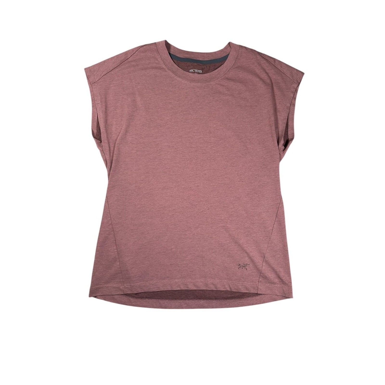 Top donna Arc'teryx Ardena taglia small rosa malva manica ad aletta escursione palestra outdoor