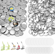 200Set 1.26 Inch Button Maker Supplies, 32Mm Button Supplies Parts, Approx. 1.25