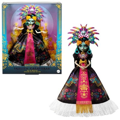 2025 Monster High Howliday Dia de Muertos Skelita Calaveras Doll JDR63 New