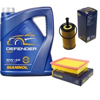 SCT Inspektionspaket 5L Mannol 10W-40 FüR Peugeot 206 CC 1.6 16V 1.4I 1.1I