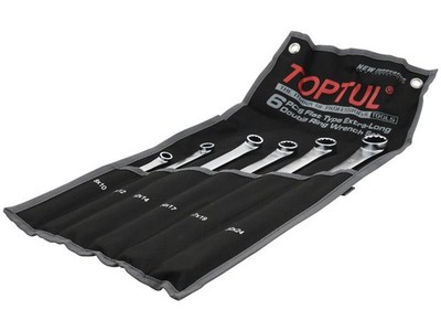 SPAREX  6 Pce Flat Extra-Long Dble Ring Wrench Set