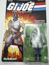 Super7 ReAction  GI JOE SNAKE EYES ARCTIC O-Ring 3.75  Action Figure