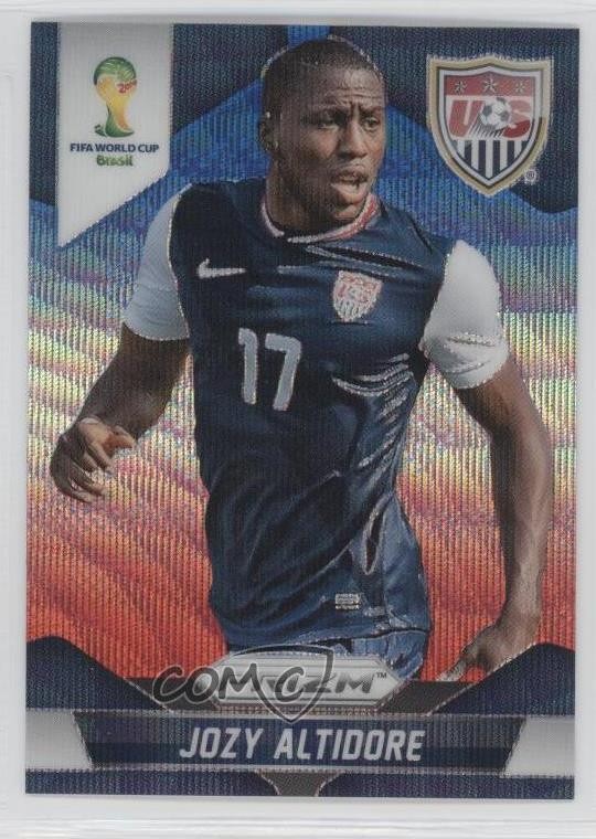 2014 Panini Prizm World Cup Blue & Red Wave Prizm Jozy Altidore #71 l3a
